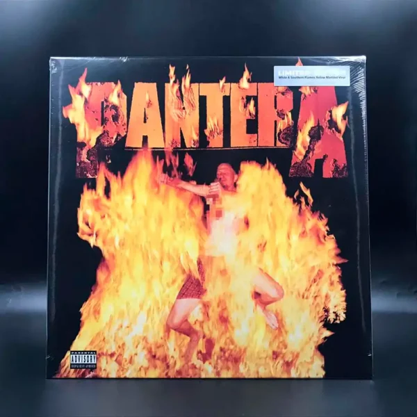 Pantera - Reinventing The Steel (White & Southern Flames Yellow Marbled Vinyl)