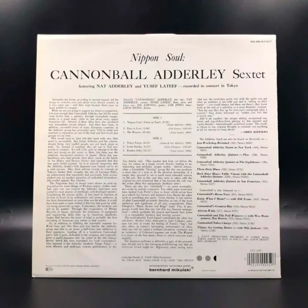 Cannonball Adderley Sextet - Nippon Soul: Recorded In Concert In Tokyo