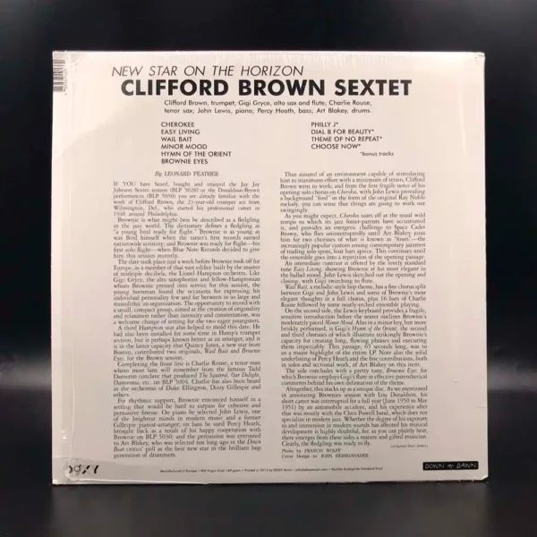 Clifford Brown - New Star On The Horizon