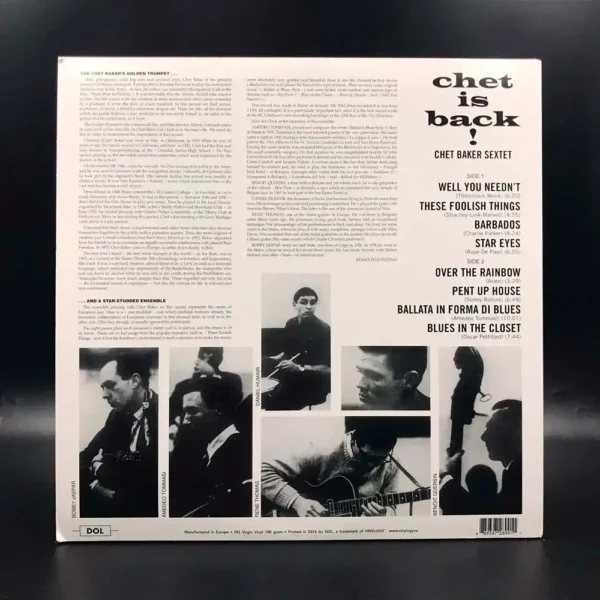 Chet Baker Sextet - Chet Is Back!