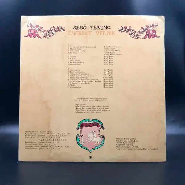 Sebő Ferenc – Énekelt Versek