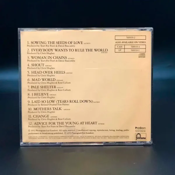 Tears For Fears - Tears Roll Down (Greatest Hits 82-92)