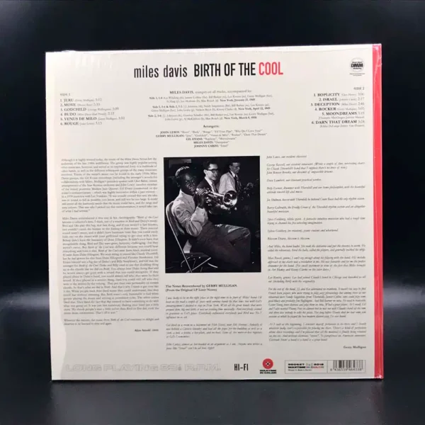 Miles Davis - Birth Of The Cool (Red Vinyl)
