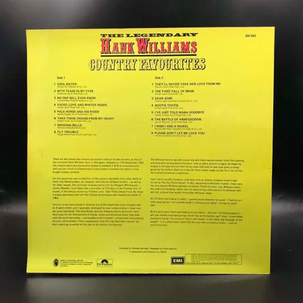 Hank Williams - The Legendary Hank Williams (6 LPs)