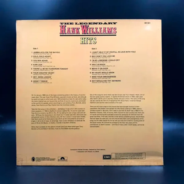 Hank Williams - The Legendary Hank Williams (6 LPs)