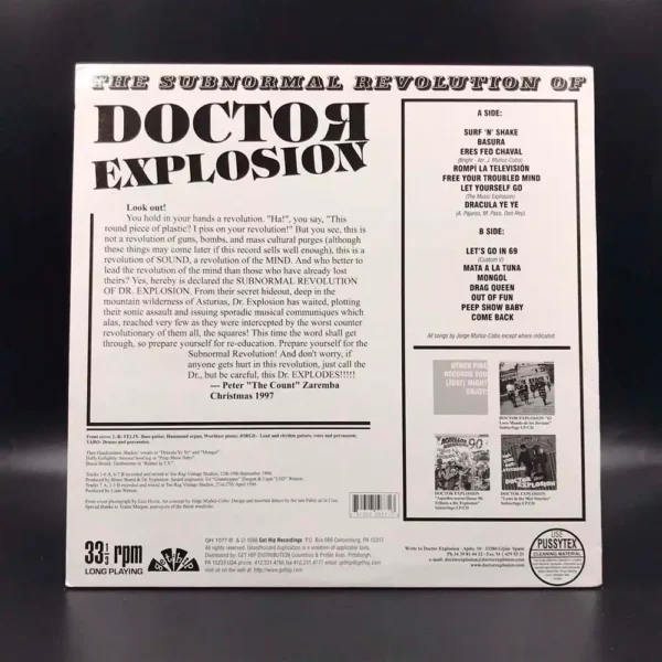 Doctor Explosion - The Subnormal Revolution Of Doctor Explosion (Red Vinyl)