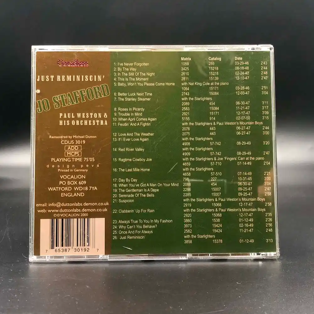 Jo Stafford – Just Reminiscin'