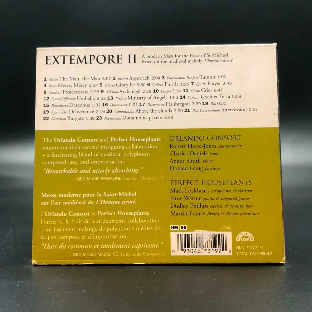 Orlando Consort · Perfect Houseplants – Extempore II