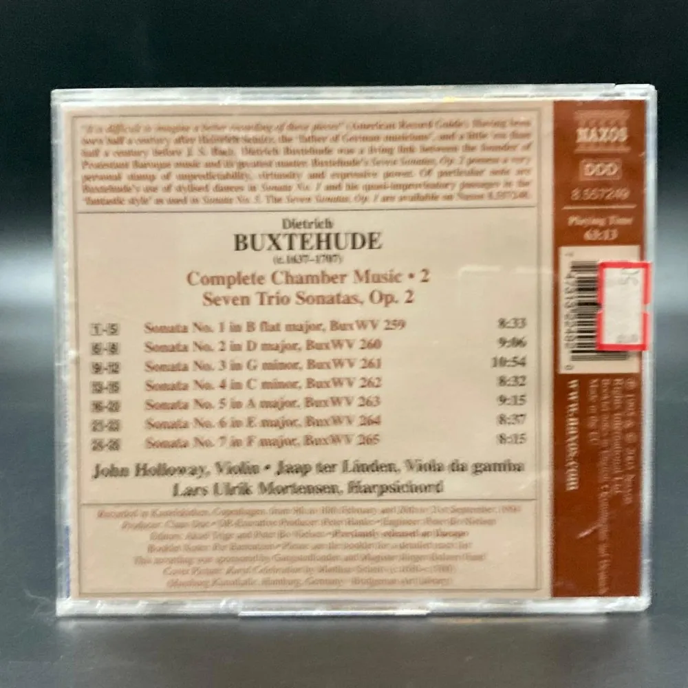 Buxtehude - Seven Trio Sonatas, Op 2