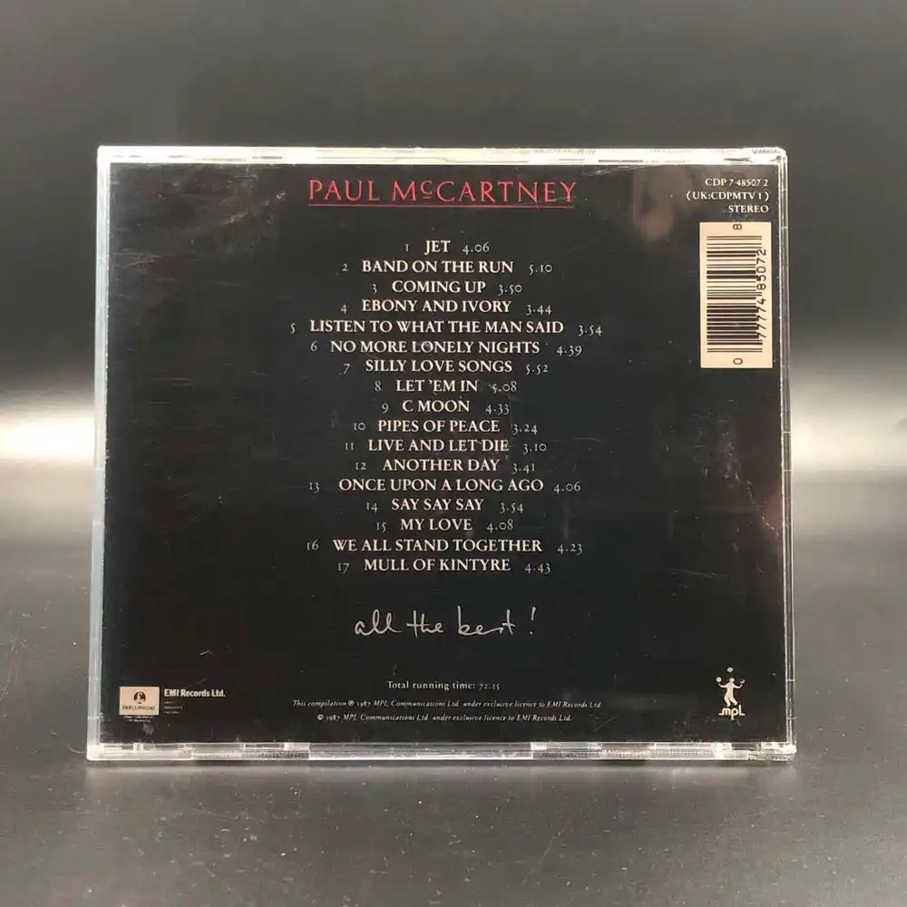 Paul McCartney - All The Best! - Sonic Discos