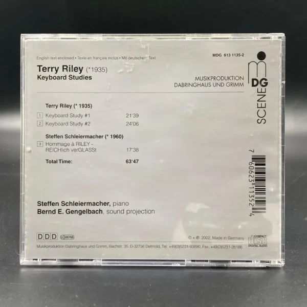 Terry Riley - Keyboard Studies - Sonic Discos