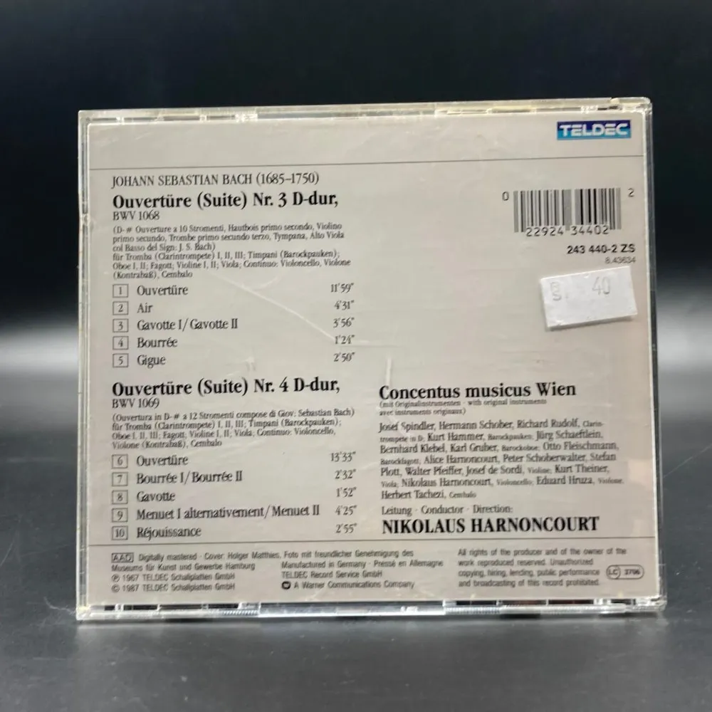 LP Johann Sebastian Bach LP オーヴェチュールNr.4 LP Johann Sebastian Bach LP オーヴェチュールNr.4