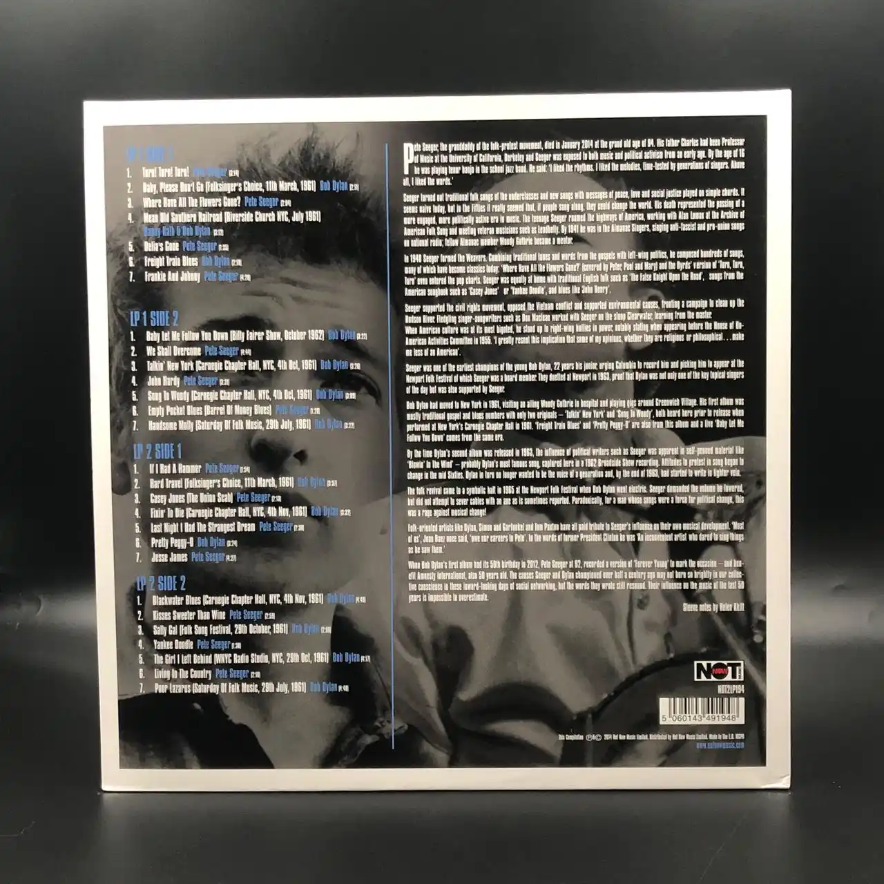 Bob Dylan vs Pete Seeger - The Singer And The Song (2 LPs - Vinil Azul)